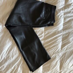 We The Free Charcoal Faux Leather Pants